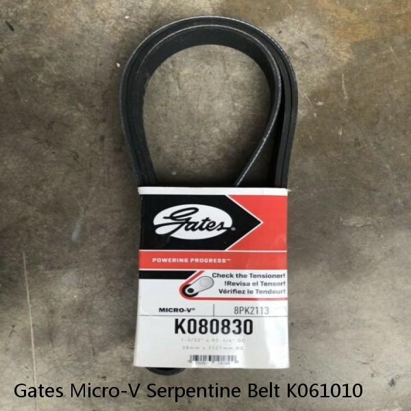 Gates Micro-V Serpentine Belt K061010 #1 image