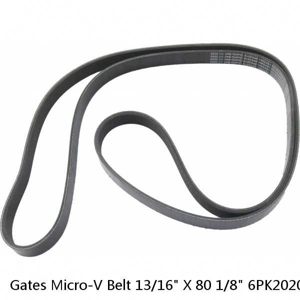Gates Micro-V Belt 13/16" X 80 1/8" 6PK2020 K060795 New #1 image